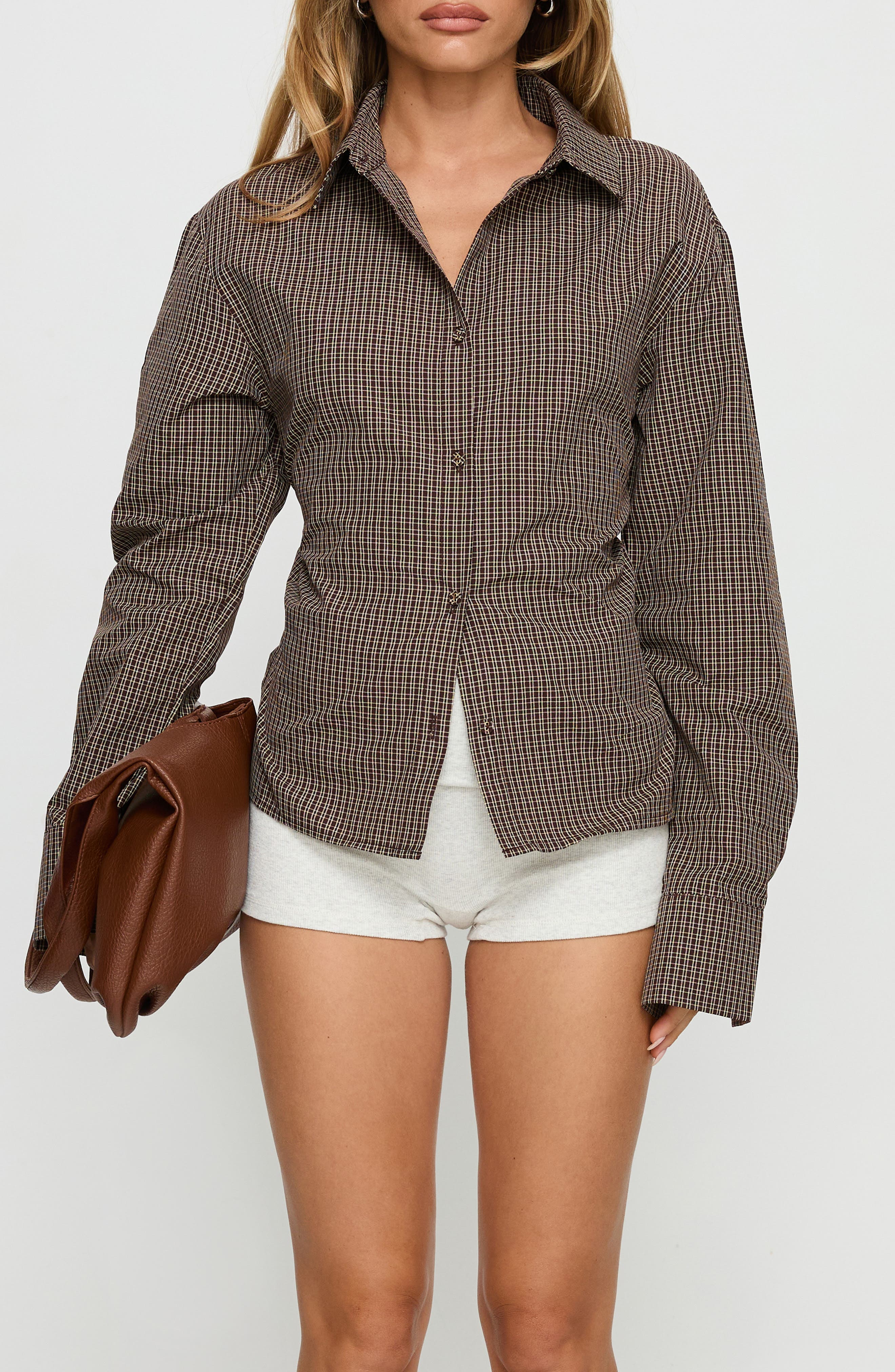 selected BROWN CHECK