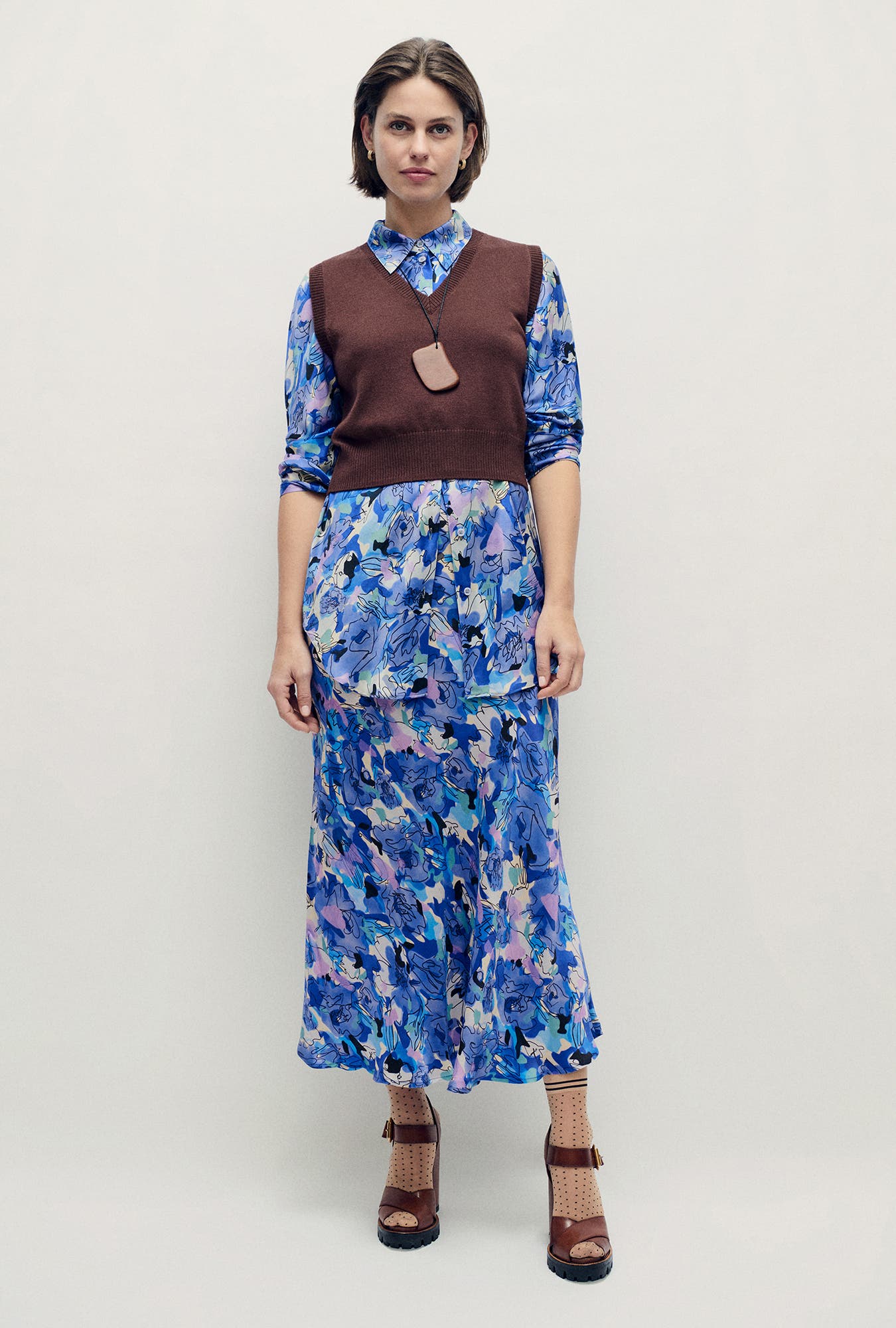 Long Bias Cut Skirt - image 2