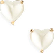 Kate Spade New York my love cubic zirconia heart stud earrings