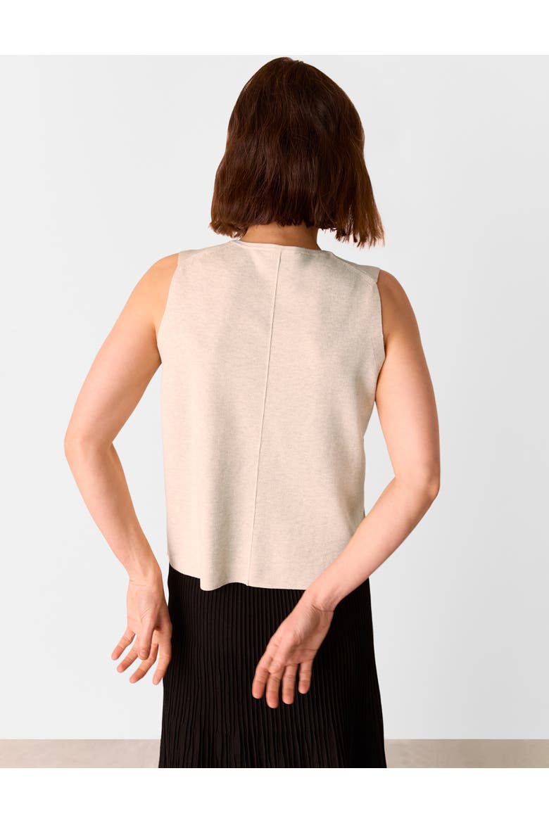Lucy Button Front Knit Tank, Alternate, color, Oatmeal