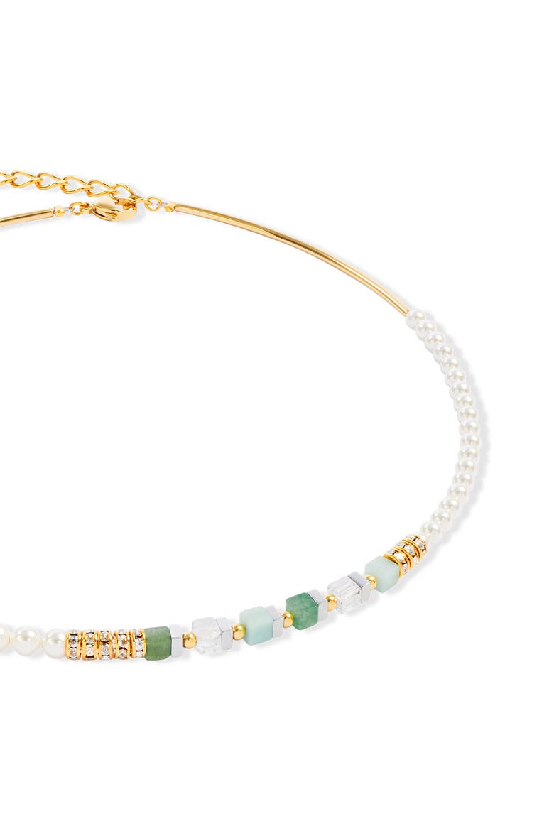Precious Fusion Offset Necklace, Alternate, color, Green