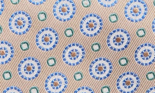 David Donahue Neat Silk Tie In Dune