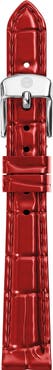 MICHELE Red Croco Embossed Leather Strap, 12-18mm