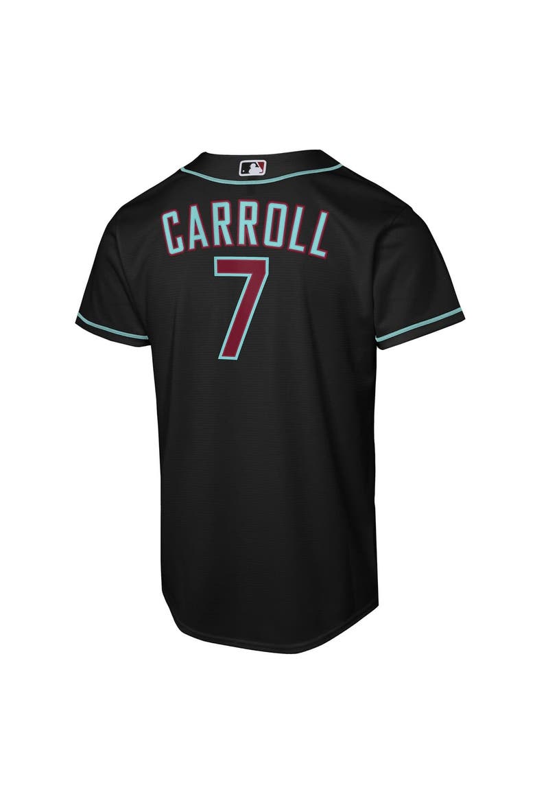 Youth Nike Corbin Carroll Black Arizona Diamondbacks Alternate Replica Jersey, Alternate, color, Black