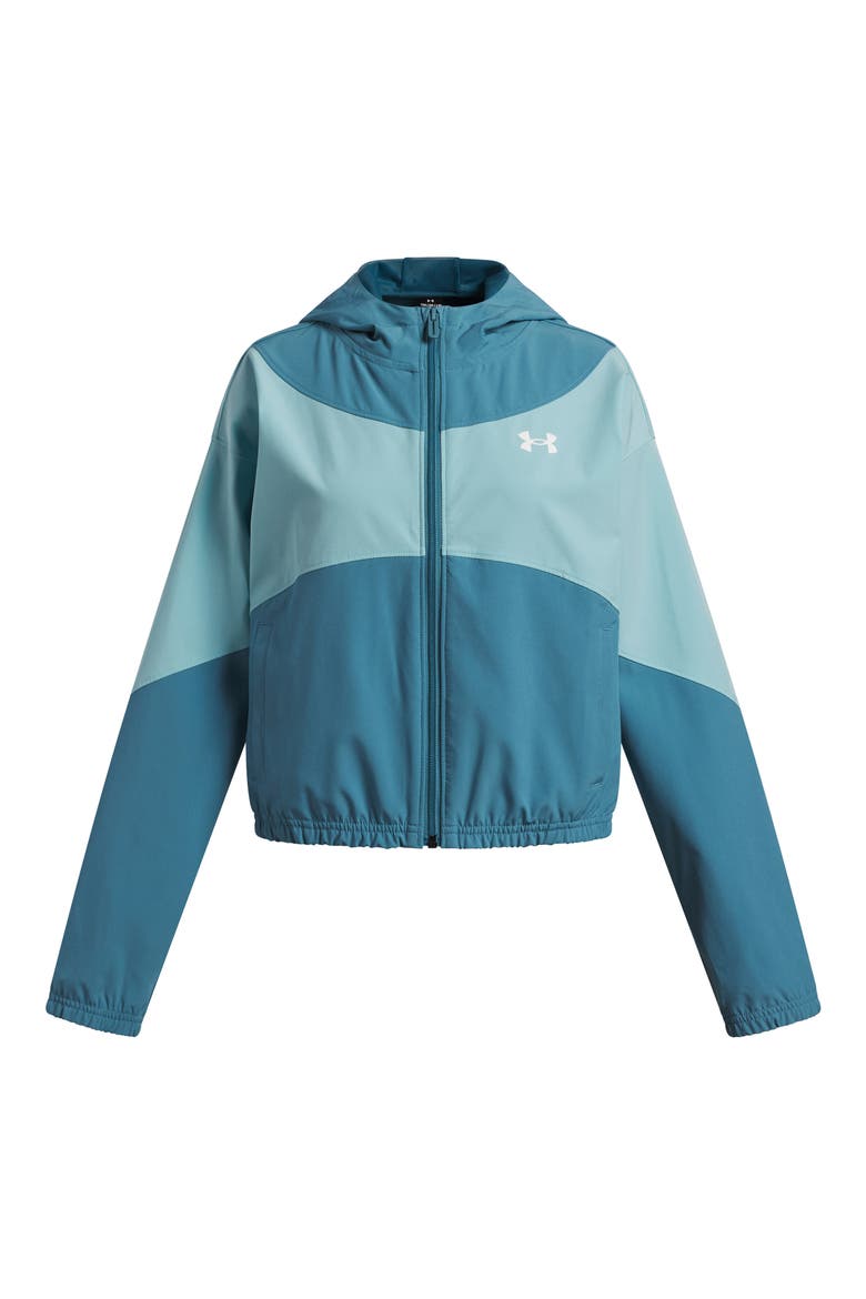 Kids' Rival Woven Water Repellent Jacket, Main, color, 466 BOUNDLESS BLUE