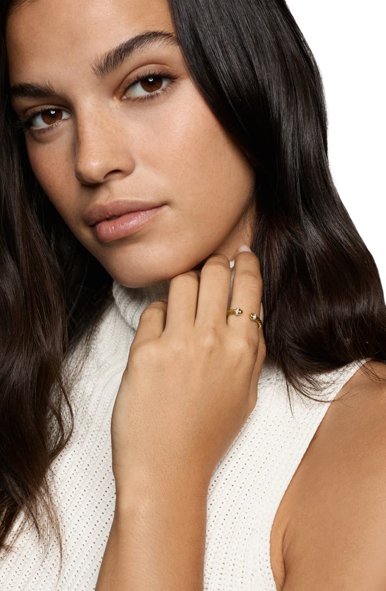 David Yurman Cable Band Open Ring, Alternate, color, 