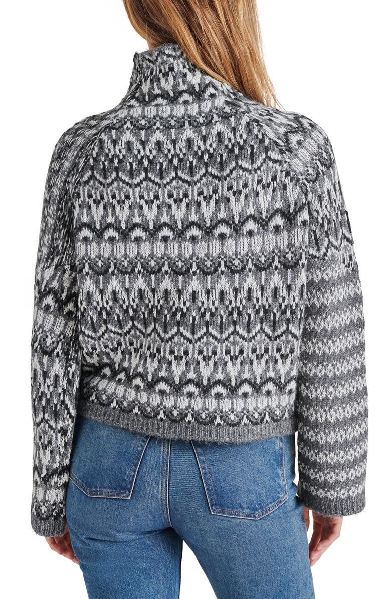 Steve Madden Indie Turtleneck Sweater, Alternate, color, Charcoal Grey