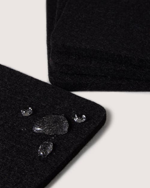 Graf & Lantz Graf Lantz Bierfilzl Merino Wool Square Coaster Multi 4 Pack In Black