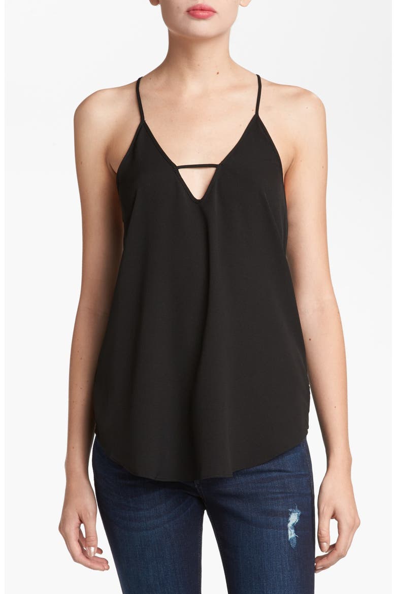 Racerback Cami, Main, color, BLACK