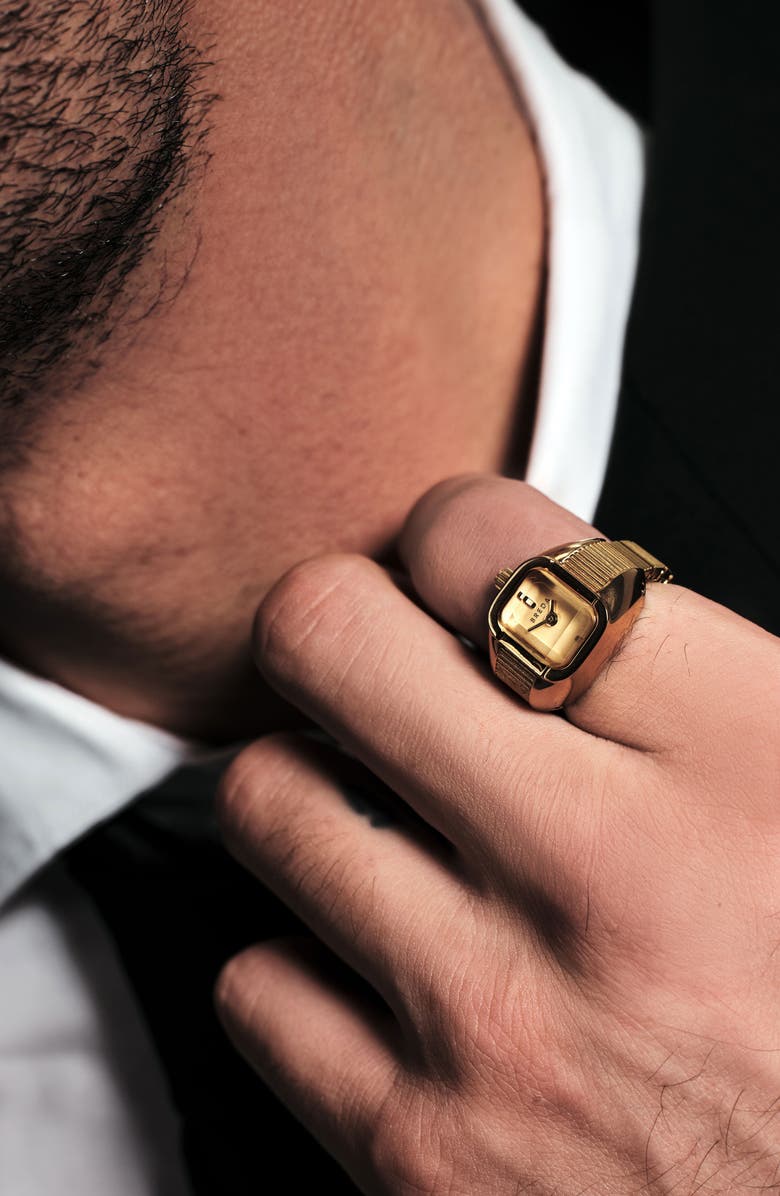 BREDA Nocturne Time Ring, 16mm, Alternate, color, Deep Gold/Amber