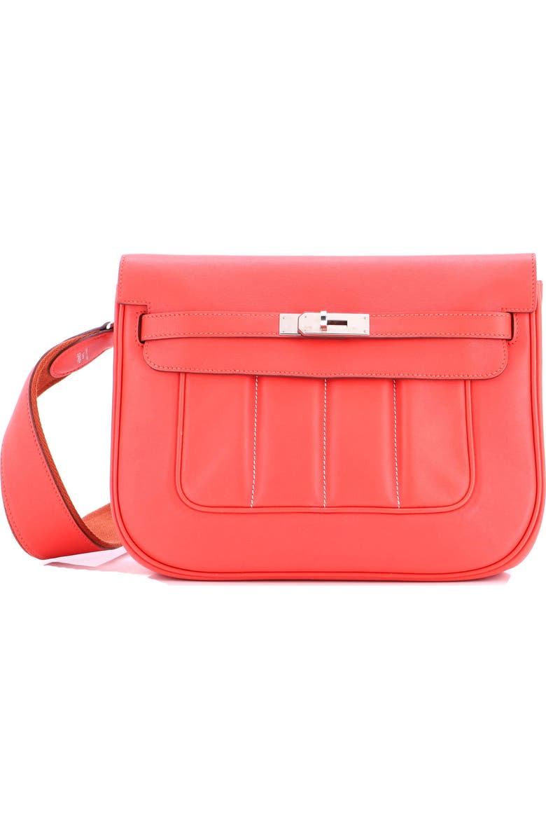 Pre-Owned Hermes Berline Bag Swift 28, Main, color, Rouge Tomate