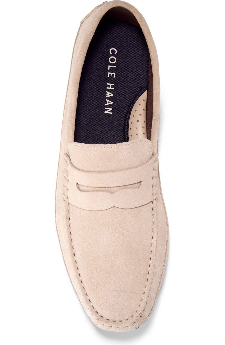 Cole Haan Hall Driving Penny Loafer, Alternate, color, Oxford Tan Suede / Gum