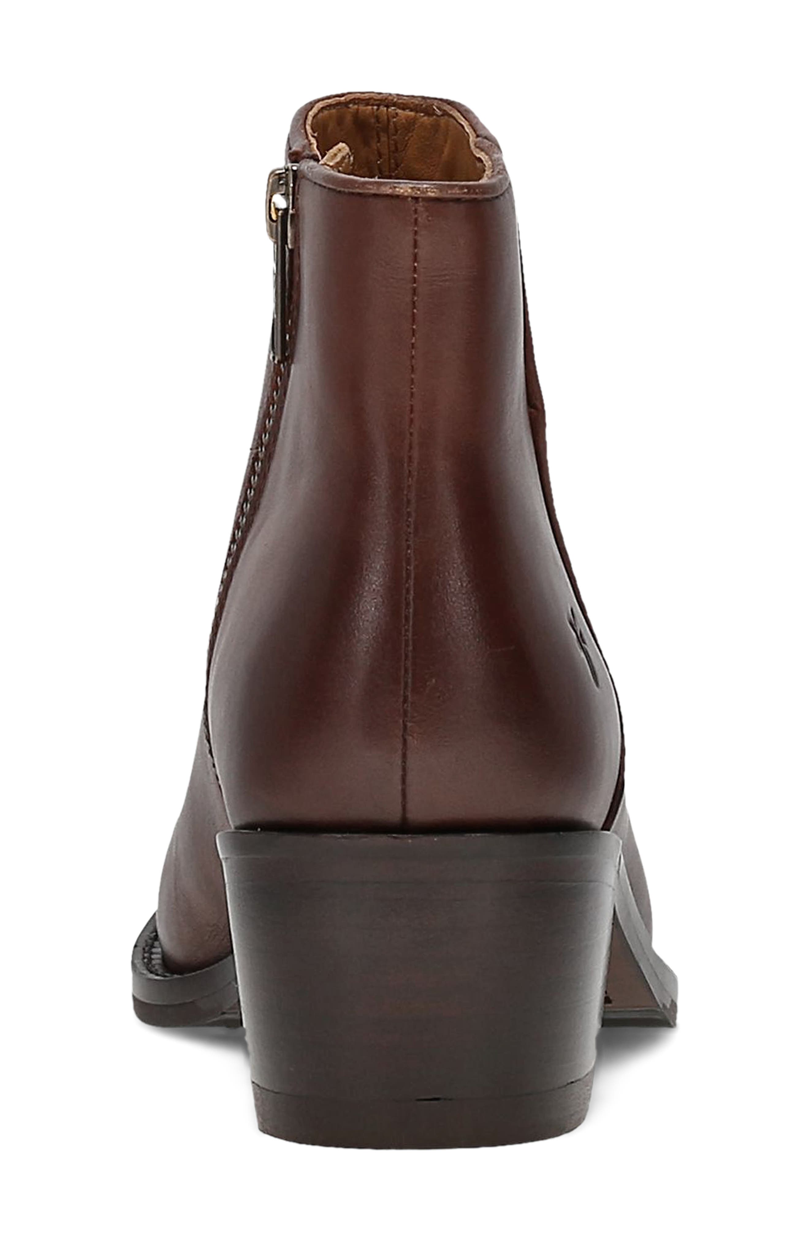 Frye Carson 2 Piping Bootie, Alternate, color, Saddle