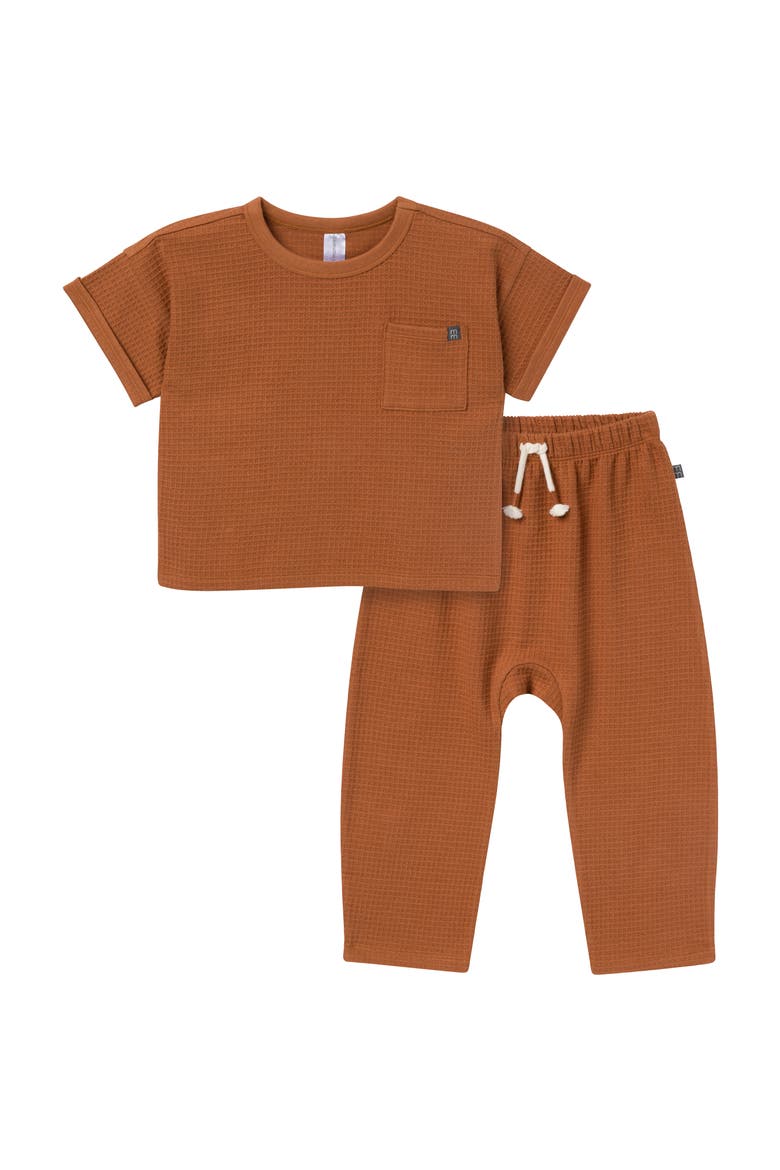 Shirt & Pant Set, Main, color, Medium Brown