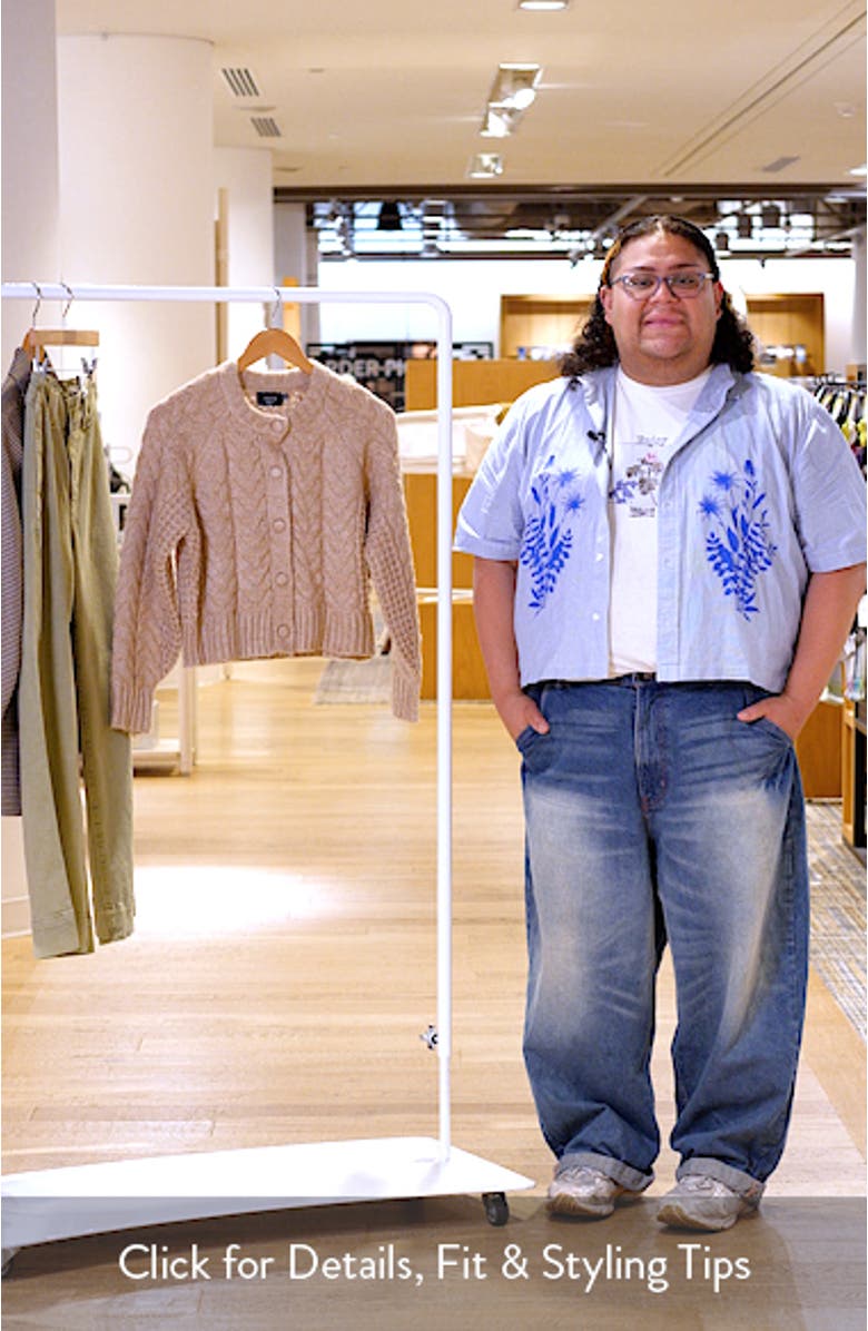 Harper Cable Knit Cardigan, sales video thumbnail