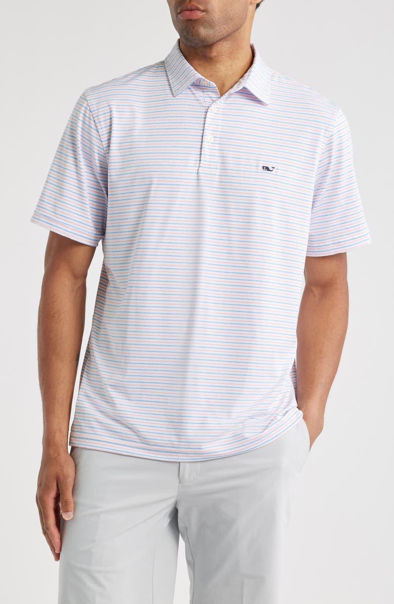 vineyard vines Bradley Stripe Sankaty Polo, Main, color,