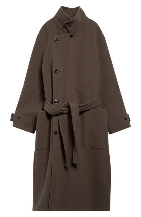 Double Face Wool Wrap Coat