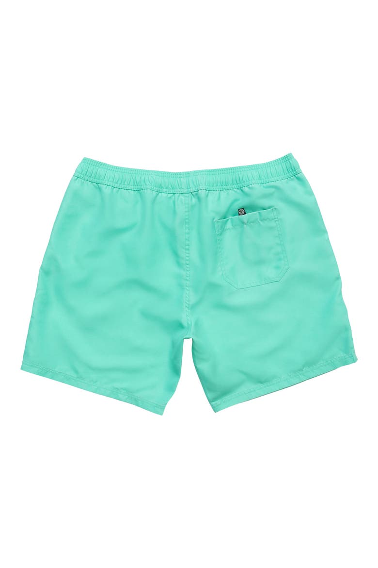 Party On Microfiber Swim Trunks, Alternate, color, MINT