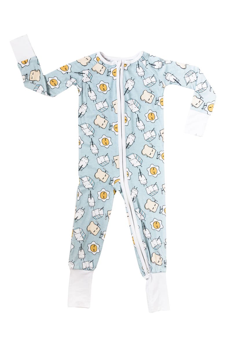 Little Sleepies Breakfast Fitted One-Piece Pajamas, Main, color, 