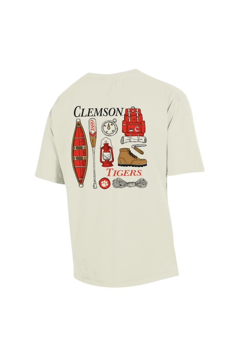 Comfort Wash Men's Comfort Wash Cream Clemson Tigers Camping Trip T-Shirt, Alternate, color, Cream