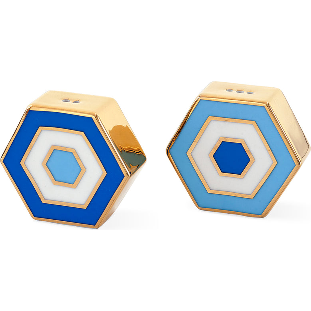 Jonathan Adler Newport Salt And Pepper Set In Blue