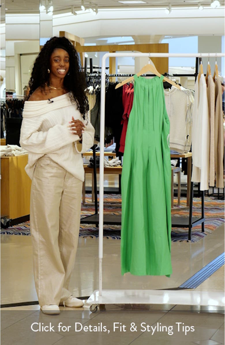 Miller Pleated Midi Dress, sales video thumbnail