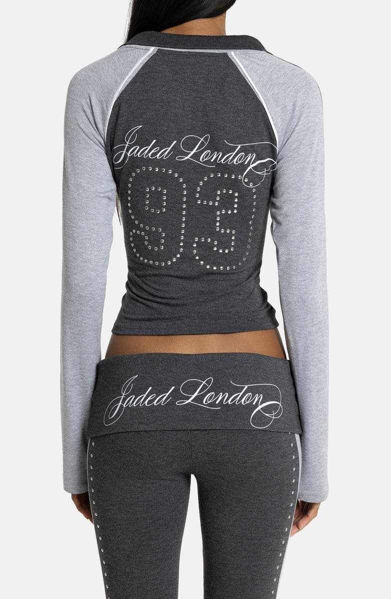 JADED LONDON Long Sleeve Baby Tee, Alternate, color, Grey