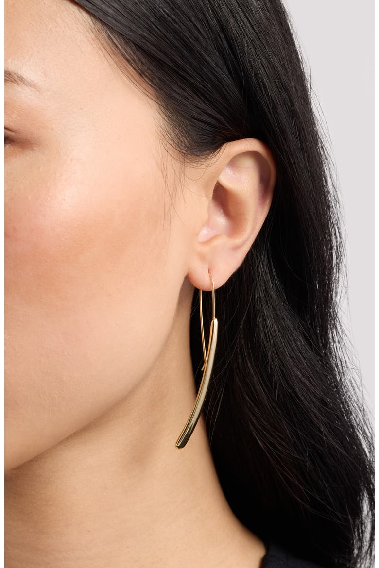Bar Drop Earrings, Alternate, color, GOLD