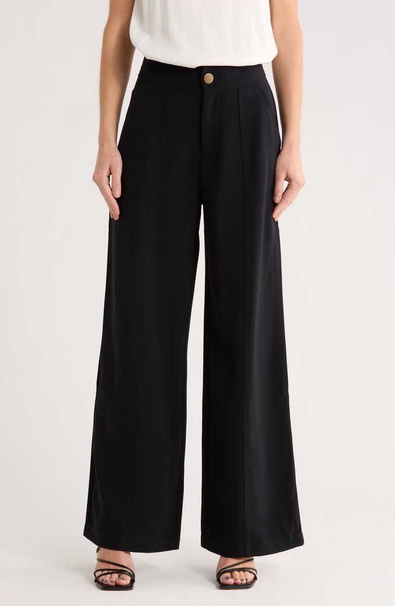 Parker Wide Leg Pants, Main, color, Rich Black
