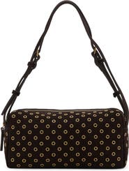 MANGO Suede Eyelet Shoulder Bag