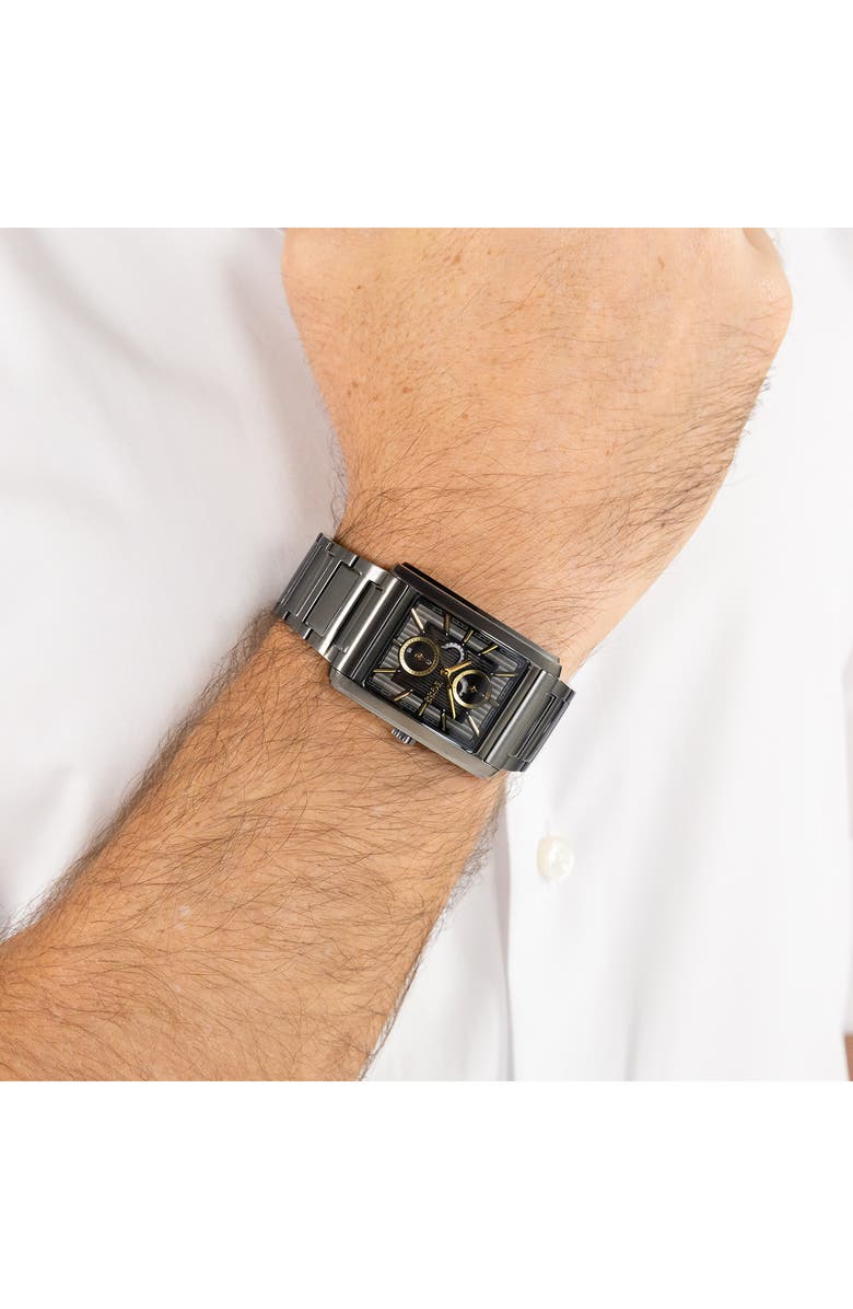 BOSS Principle Dress Multifunction Tank Bracelet Watch, 30.5mm x 42mm, Alternate, color, 