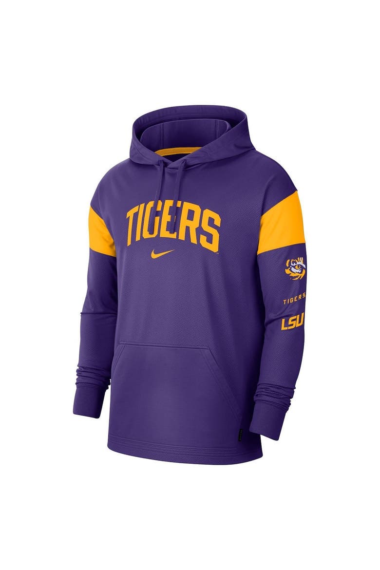 Men's Nike Purple LSU Tigers Jersey Performance Pullover Hoodie, Alternate, color, Purple