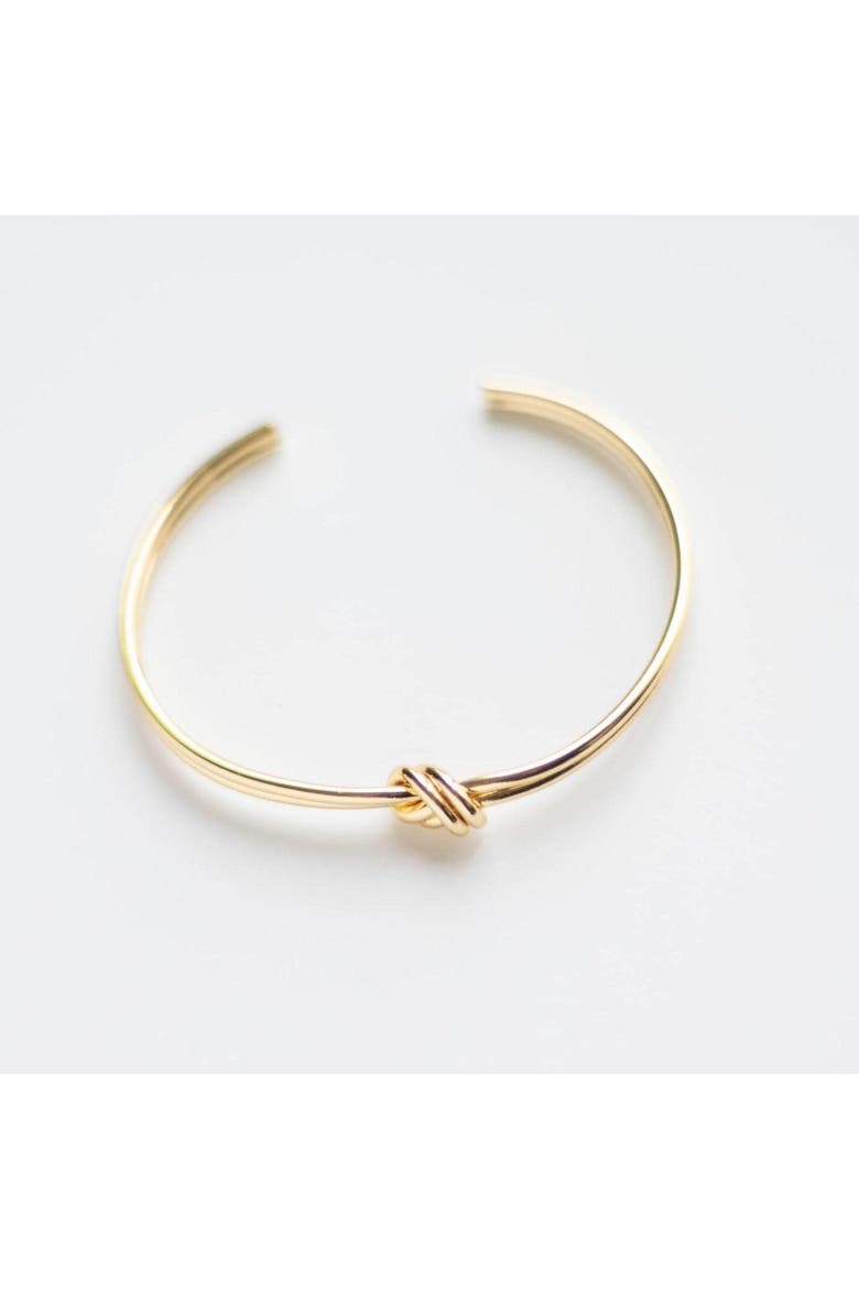 The Reverie Knot Cuff, Alternate, color, Gold