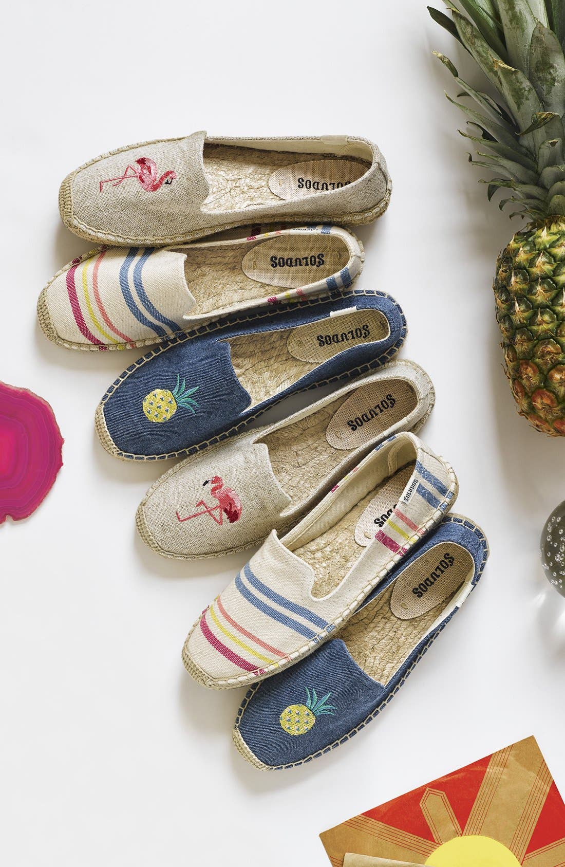 Espadrille Slip-On, Alternate, color, PINEAPPLES DENIM BLUE