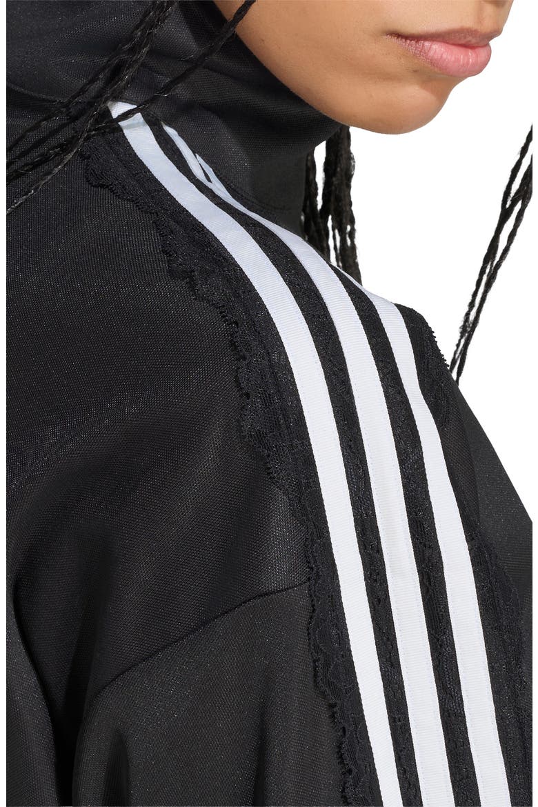 Lace Oversized Archive Track Top, Alternate, color, BLACK