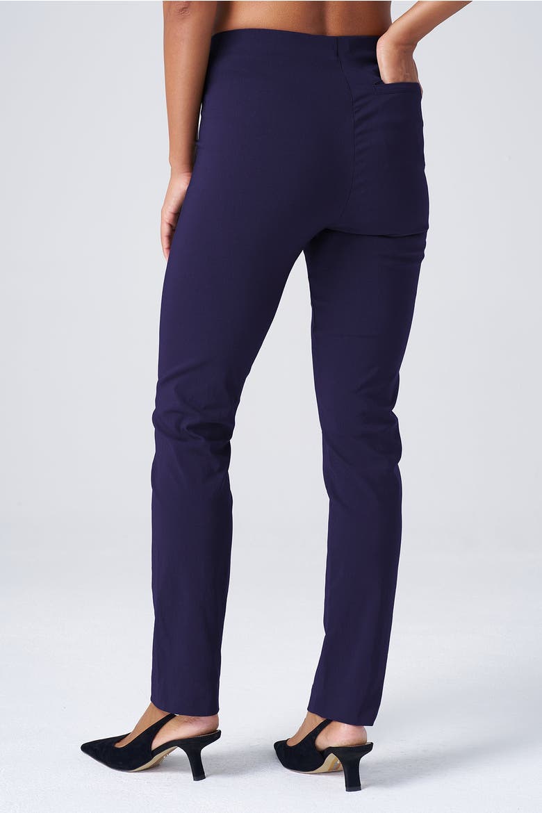 All Season Tapered Pull-On Stretch Pants, Alternate, color, Navy