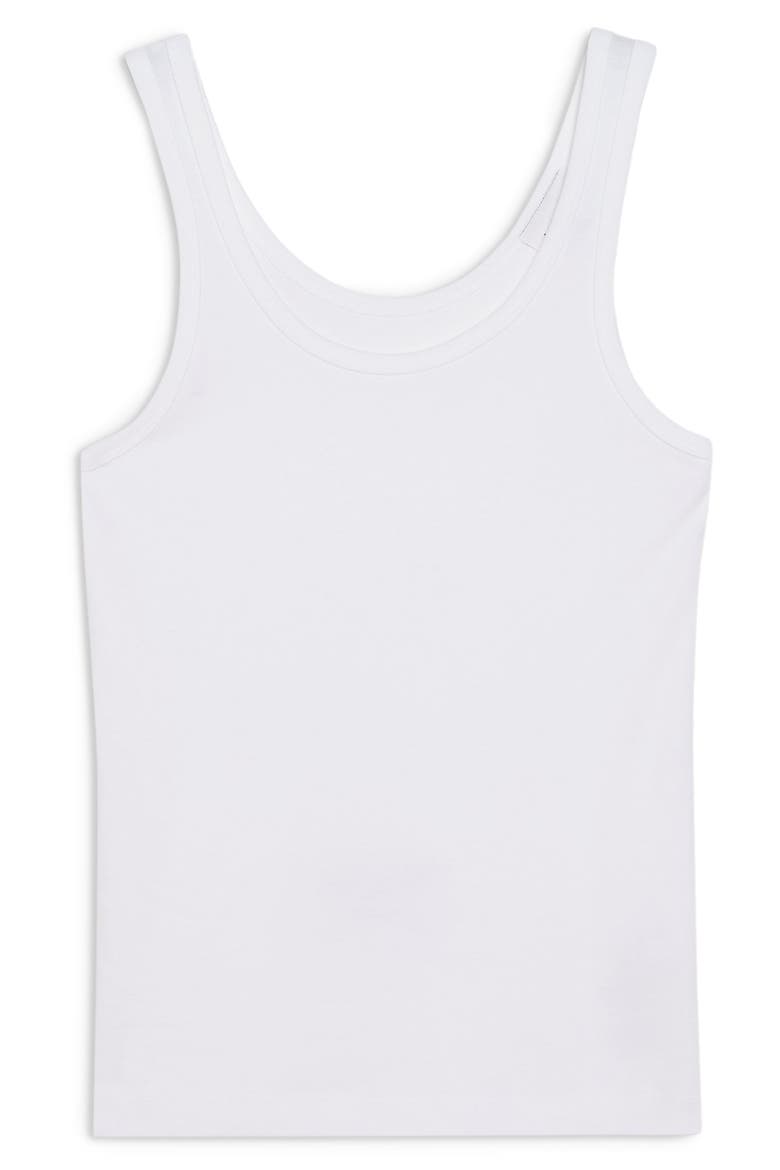 Lena Slim Tank Top, Alternate, color, WHITE