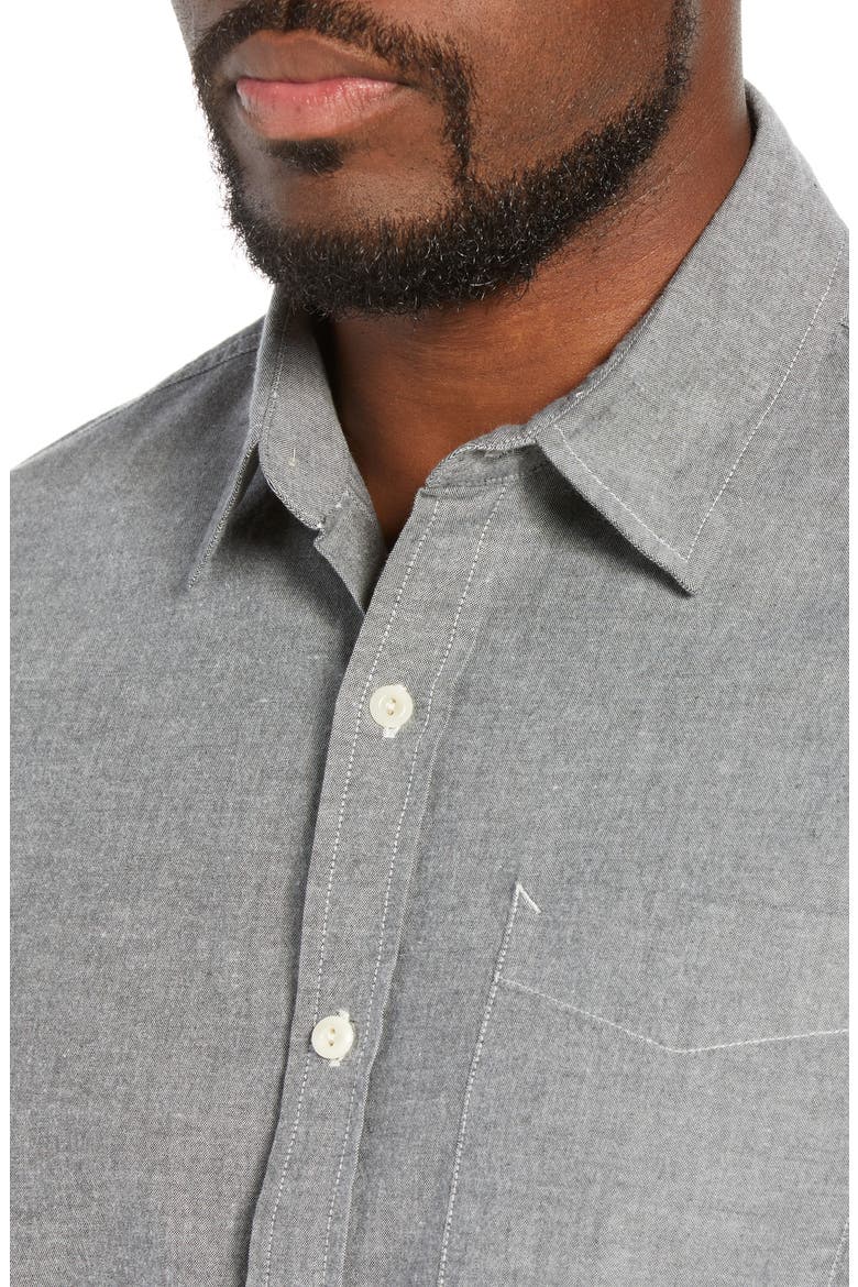 Colton Slim Fit Sport Shirt, Alternate, color, GRAY STONE