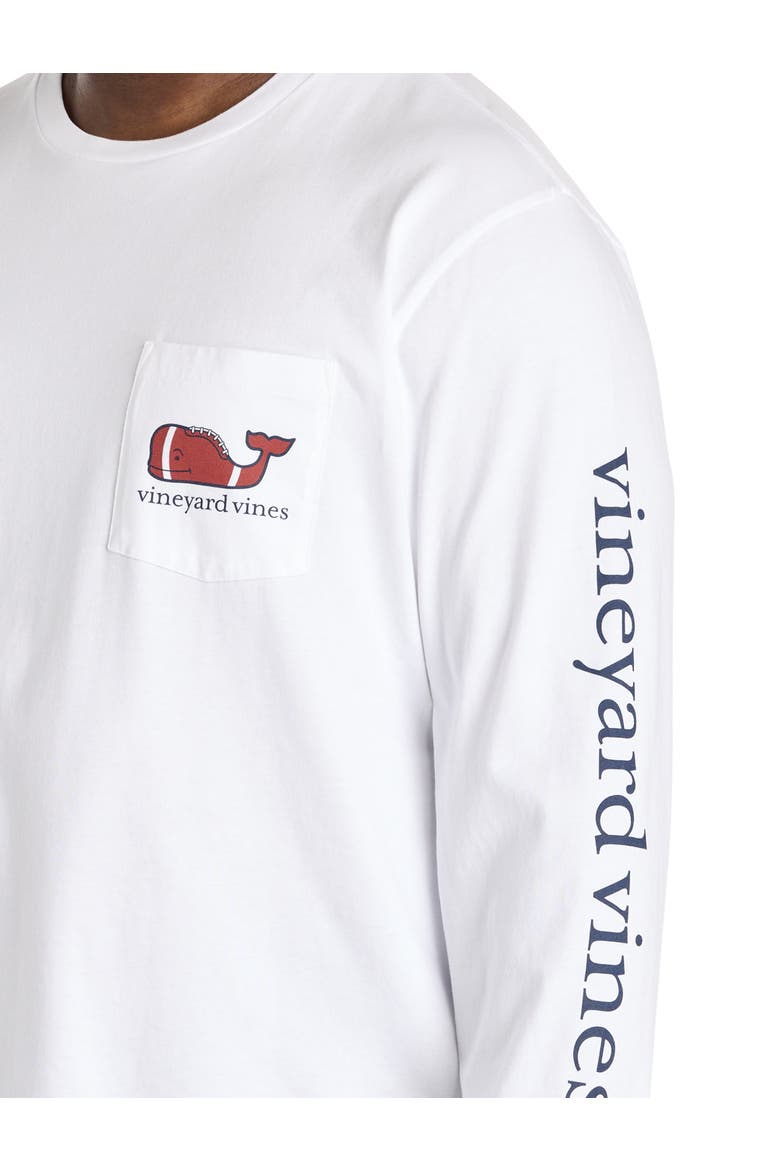 Big & Tall Football Long-Sleeve T-Shirt, Alternate, color, WHITE