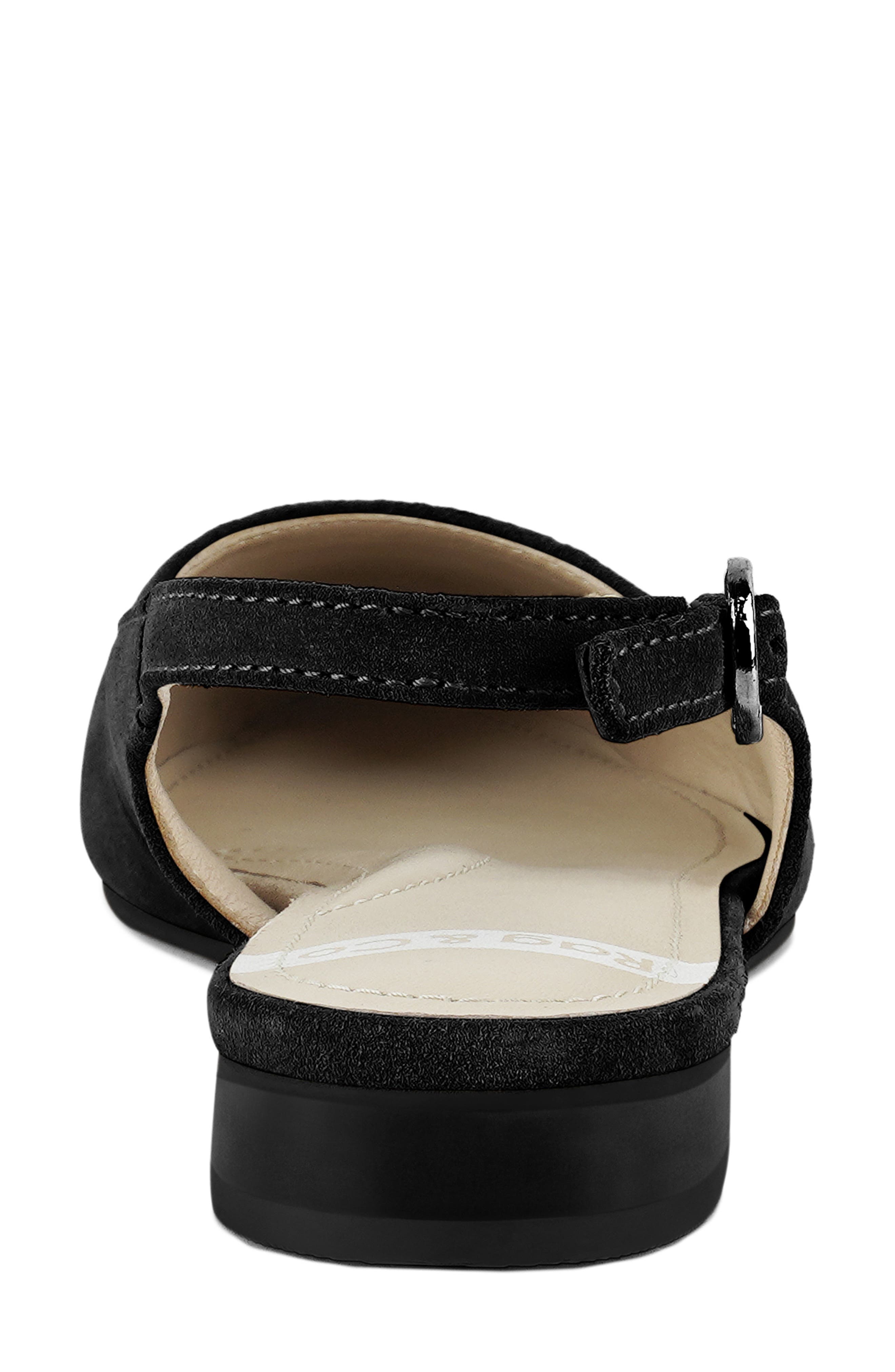 Rag & Co Uwaha Slingback Flat, Alternate, color, Black