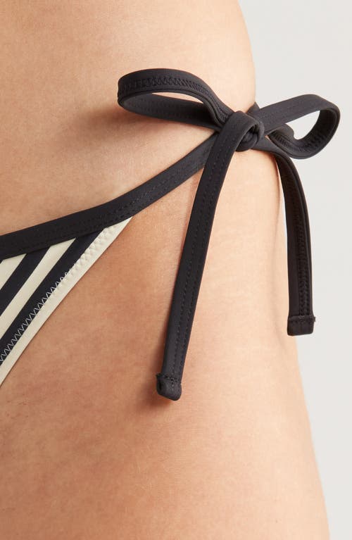 Solid & Striped The Iris String Bikini Bottom In Noir