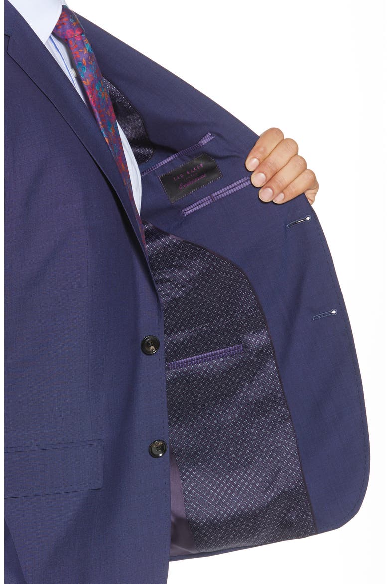 Jay Trim Fit Suit, Alternate, color, BLUE