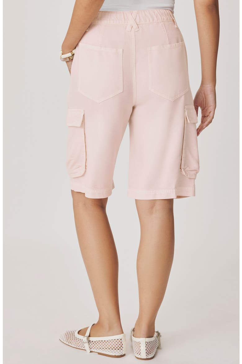 Denim Cargo Shorts, Alternate, color, ROSE PETAL PINK