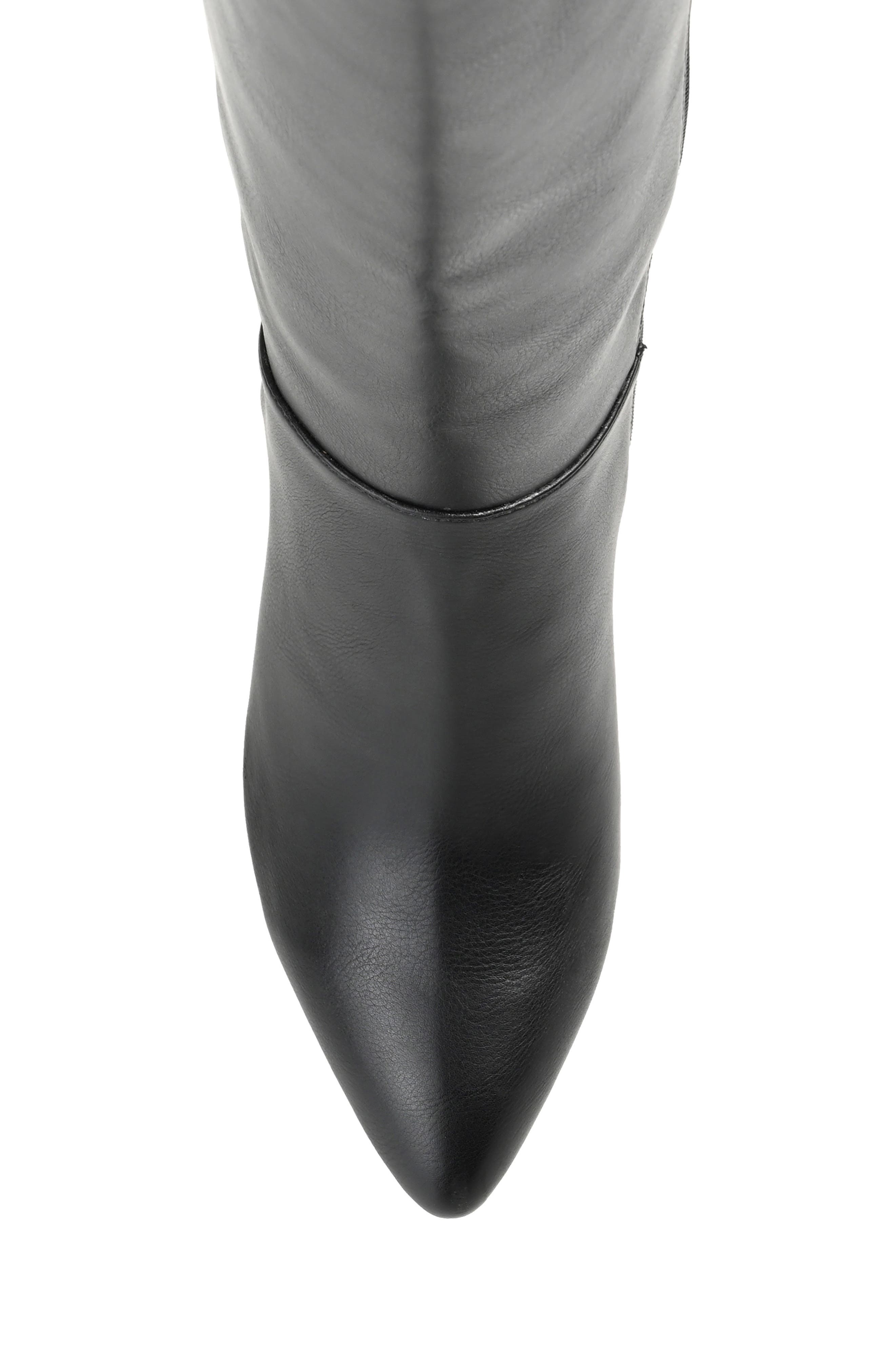 Journee Collection Landree Vegan Leather Block Heel Boot, Alternate, color, Black