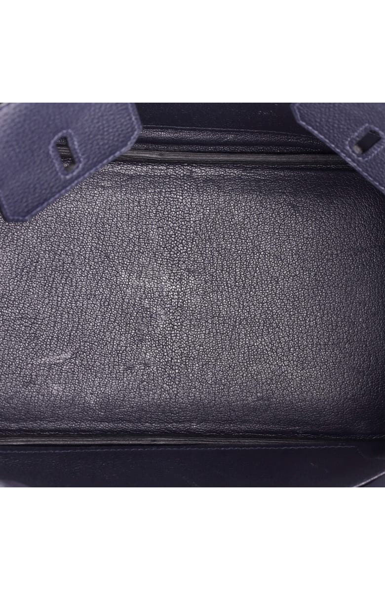 Pre-Owned Hermes Birkin Handbag Blue Togo with Palladium Hardware 25, Alternate, color, Bleu Nuit