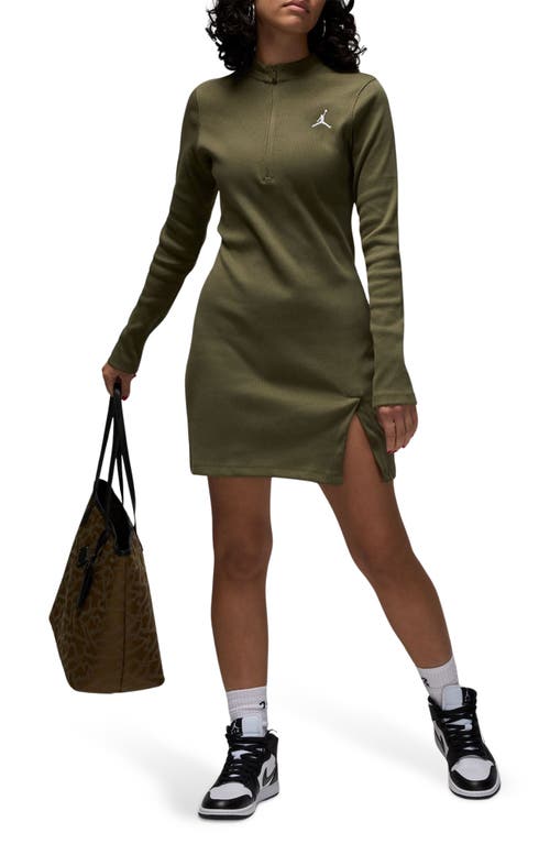 JORDAN JORDAN LONG SLEEVE KNIT MINIDRESS
