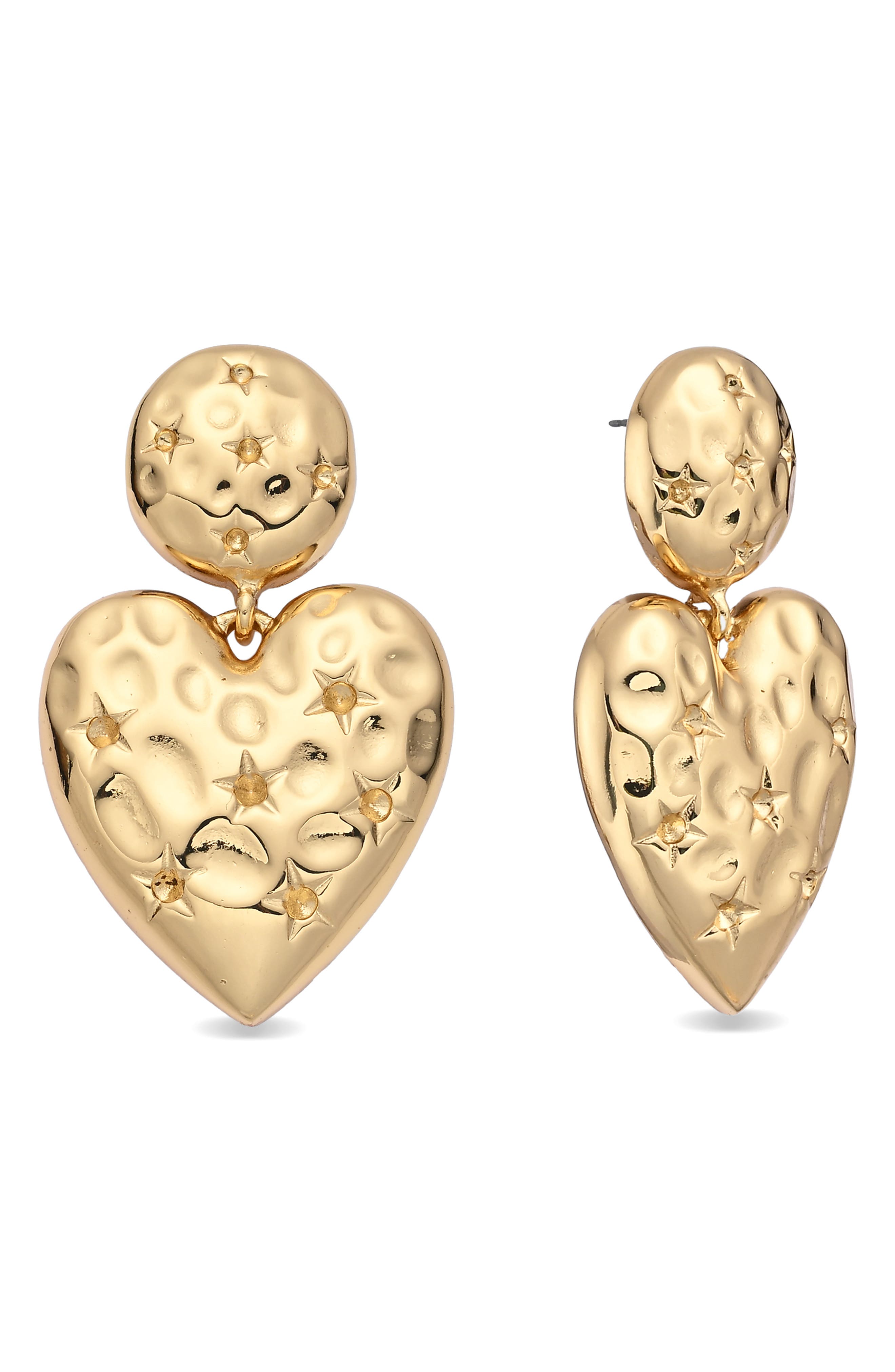 EYE CANDY LOS ANGELES Valeska Heart Earrings