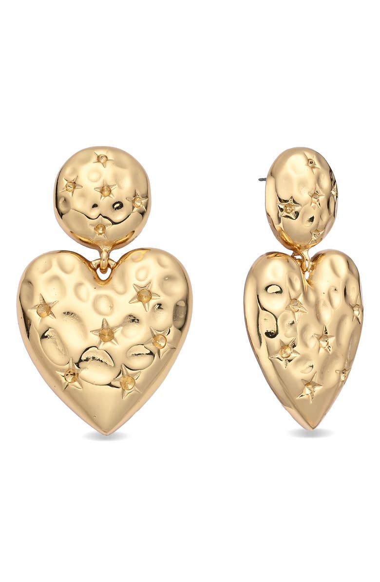 EYE CANDY LOS ANGELES Valeska Heart Earrings, Main, color, 