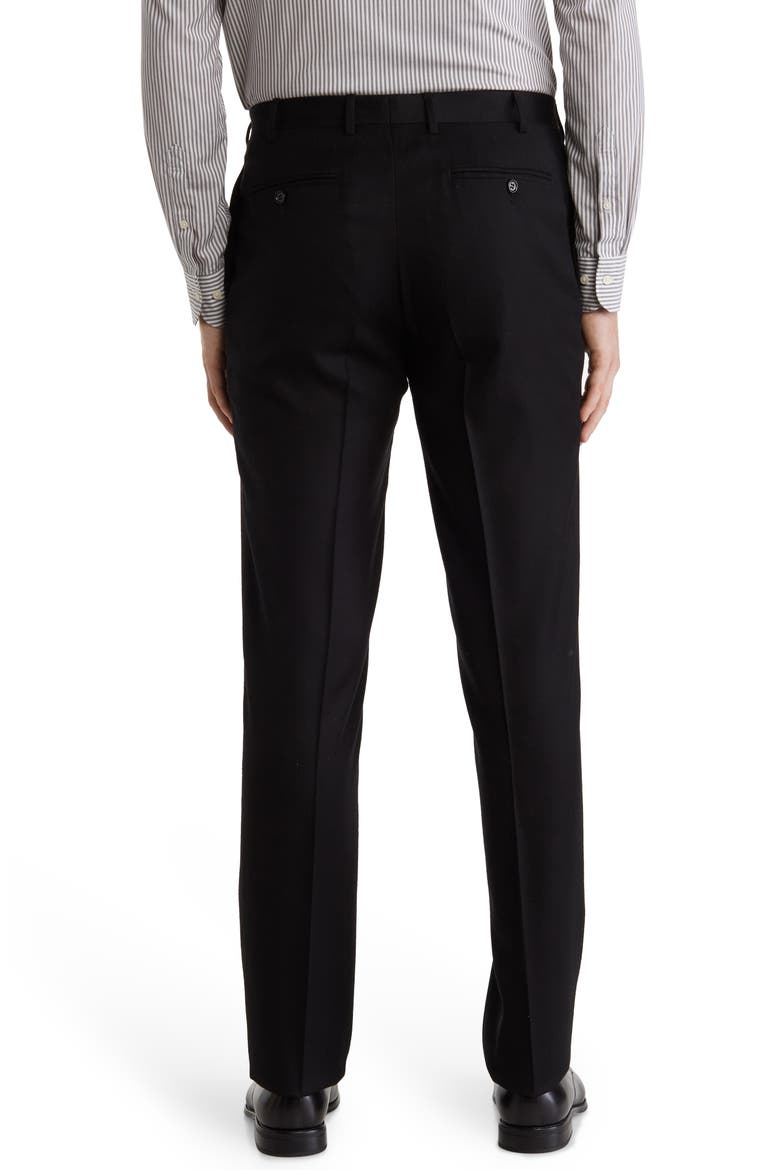 Men's Lightweight Flannel Trousers, Alternate, color, BLACK