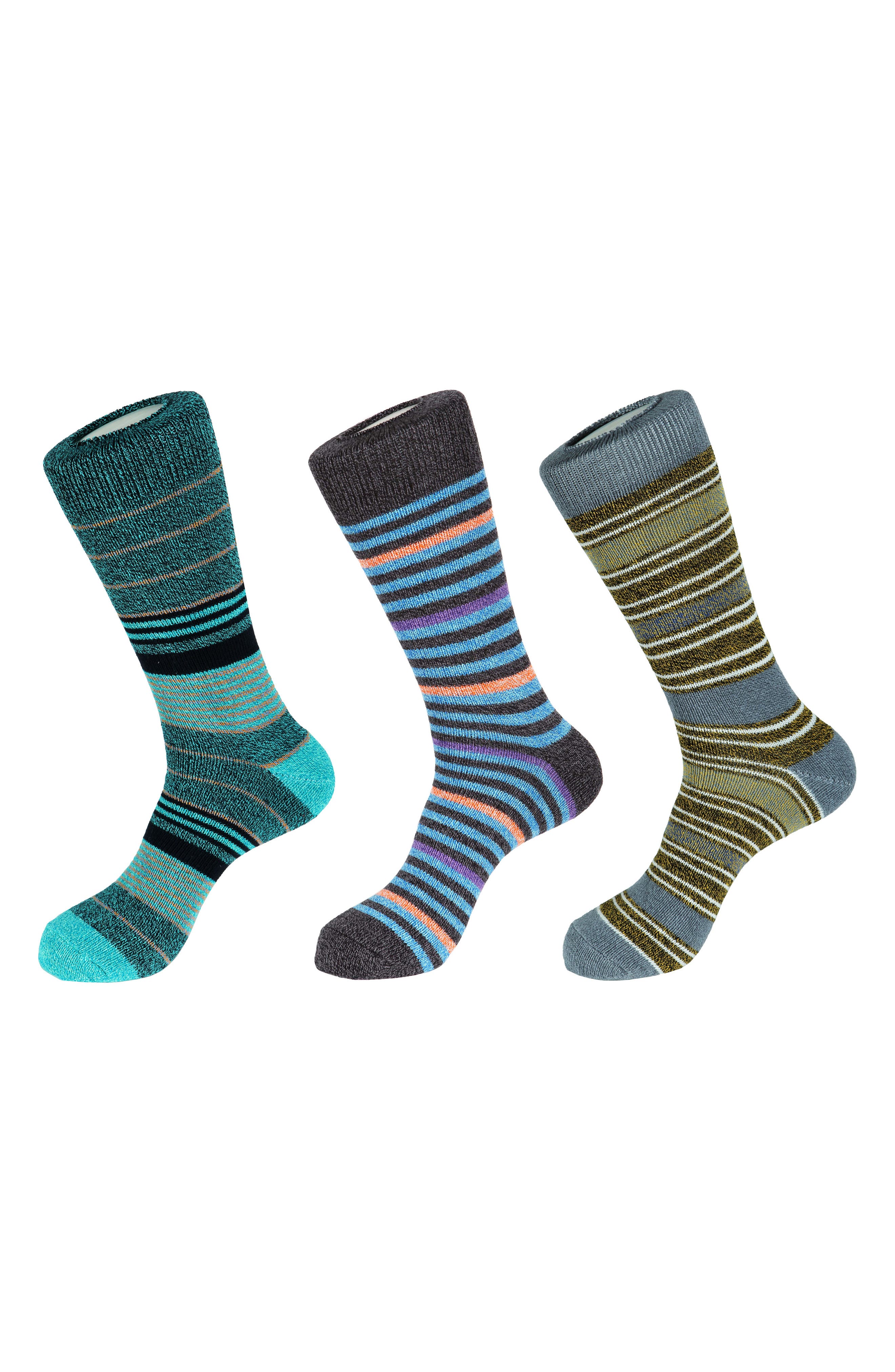 3-Pack Stripe Boot Socks